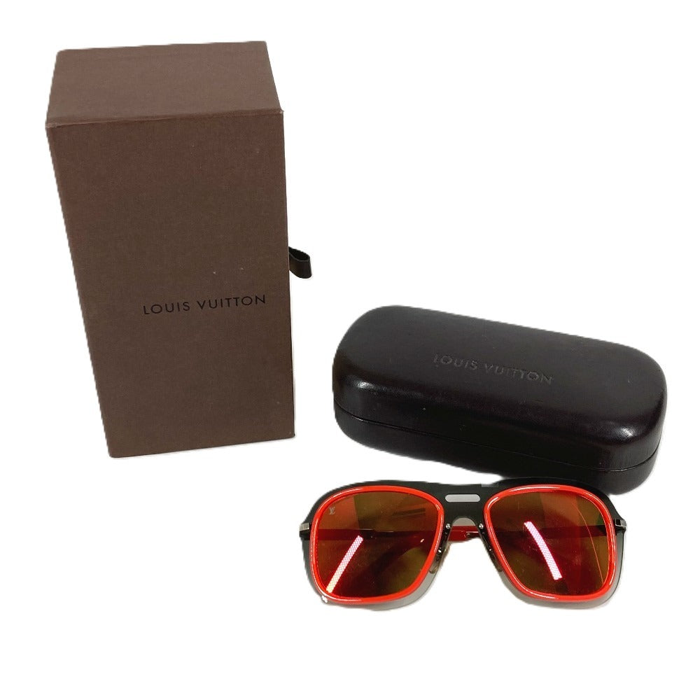 LOUIS VUITTON Z0302U logo glasses glasses eyewear sunglasses Plastic Orange Used