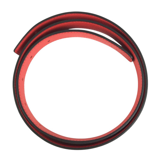 HERMES Belt only, bottoms belt, fashion accessory belt Epsom / Leather Red Used