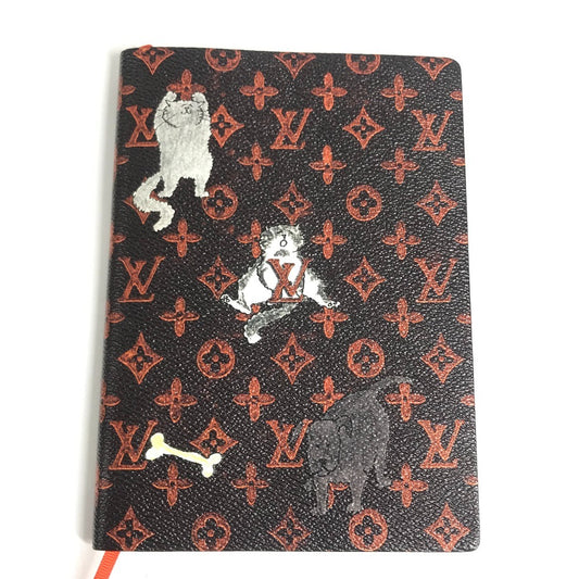LOUIS VUITTON GI0358 Monogram Catgram Cay Clemence Cat Memo pad Stationery notebook MonogramCanvas Brown Used