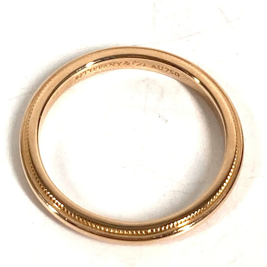 TIFFANY&Co. K18 Gold 18K Toe Gather Band Ring Accessory Jewelry Ring Au750 Pink Gold Used