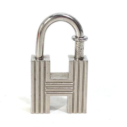 HERMES H motif, the first step of the new century, 2000 limited edition H Cadena Padlock pendant top, metal, women's, silver