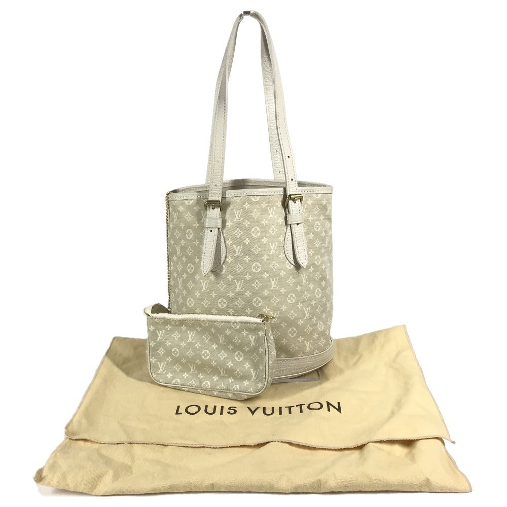 LOUIS VUITTON M95316 Monogram Mini Run Bucket PM Bucket PM Bag Shoulder Bag Bucket Type with Pouch Shoulder Bag Monogram Mini Run Canvas Women's Dune White Series
