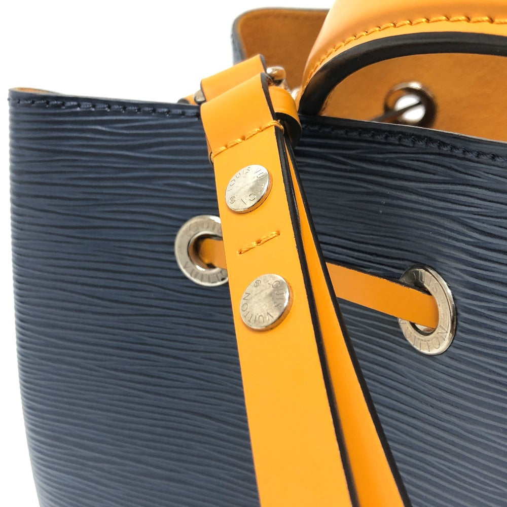 LOUIS VUITTON M53610 Epi Neo Noe 2WAY bag Bicolor Shoulder Bag Hand Bag Shoulder Bag Epi Leather Andigo/Saffron Navy/SilverHardware Used