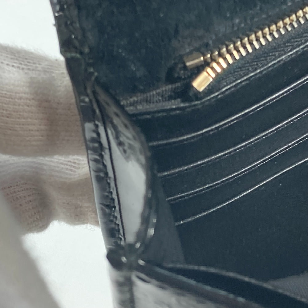 GUCCI 354086 GG マイクログッチ グッチニース カバン 斜め掛け ショルダーウォレット 長財布 ショルダーバッグ エナメル レディース ブラック