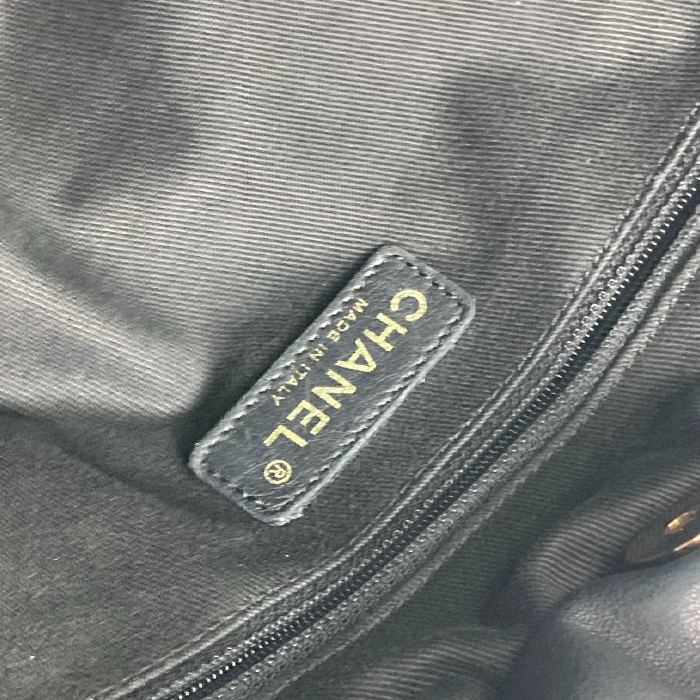 CHANEL CC ココマーク マトラッセ キルティング チェーン トートバッグ カバン 肩掛け ショルダーバッグ レザー レディース ブラック