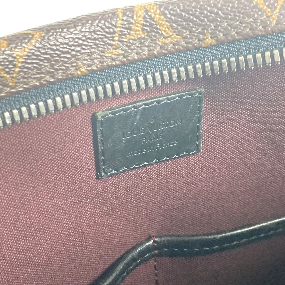 LOUIS VUITTON M40388 MonogramMacassar Kitan Business Bag Hand Bag Tote Bag MonogramMacassarCanvas Brown/Black Used