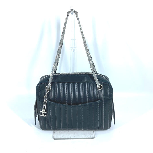 CHANEL 肩掛け カバン マドモアゼル Wチェーン ショルダーバッグ レザー レディース - brandshop-reference