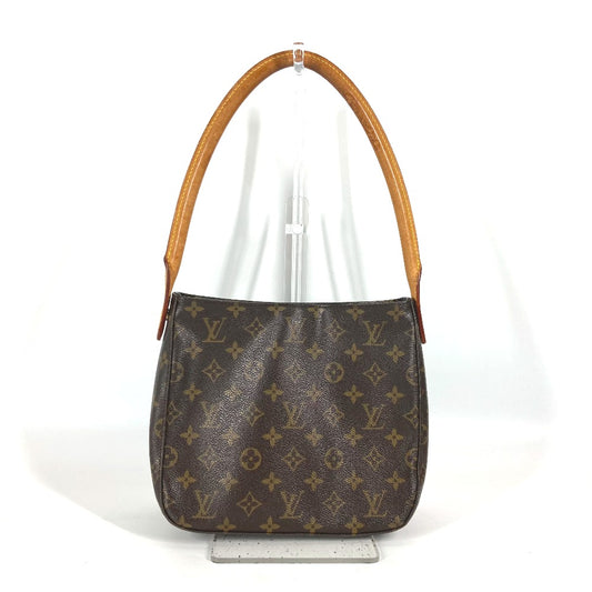 LOUIS VUITTON M51146 Monogram Looping MM Shoulder Bag in Monogram Canvas, Brown