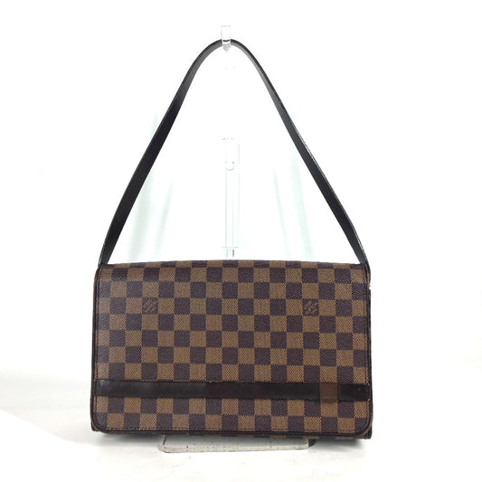 LOUIS VUITTON N51160 ダミエ トライベッカ・ロン フラップ 肩掛け カバン ショルダーバッグ ダミエキャンバス レディース エベヌ ブラウン