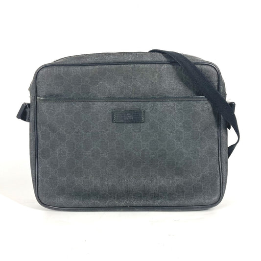 GUCCI 169933 GG Supreme Crossbody Bag Shoulder Bag GG Supreme Canvas Men's Black