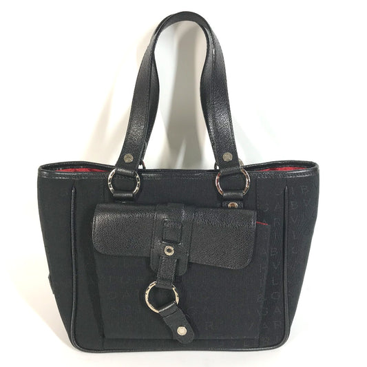 BVLGARI トートバッグ ロゴマニア カバン 肩掛け ハンドバッグ ショルダーバッグ レザー/キャンバス レディース - brandshop-reference