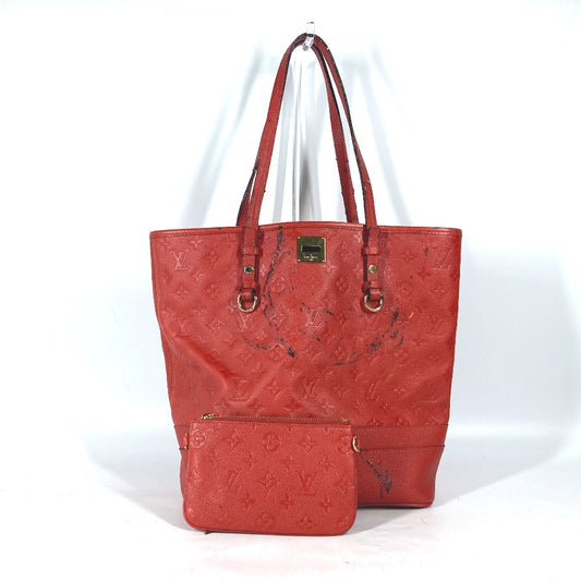 LOUIS VUITTON M40556 モノグラムアンプラント シタディンPM カバン 肩掛け ばけつ型 ポーチ付き ショルダーバッグ モノグラムアンプラントレザー レディース レッド - brandshop-reference