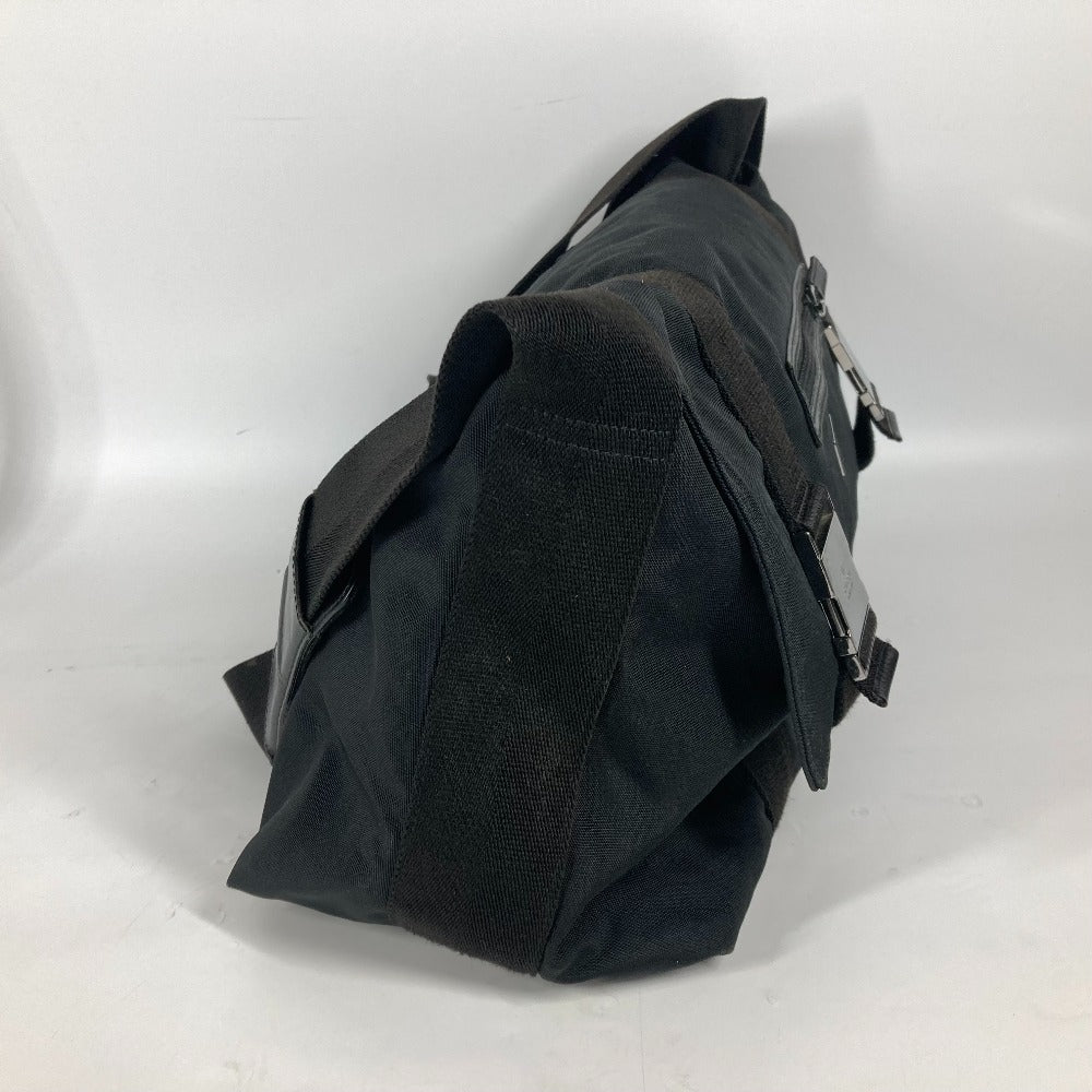 GUCCI 122374 メッセンジャーバッグ ロゴ フラップ カバン ポシェット 斜め掛け ショルダーバッグ レザー/ナイロン ユニセックス - brandshop-reference