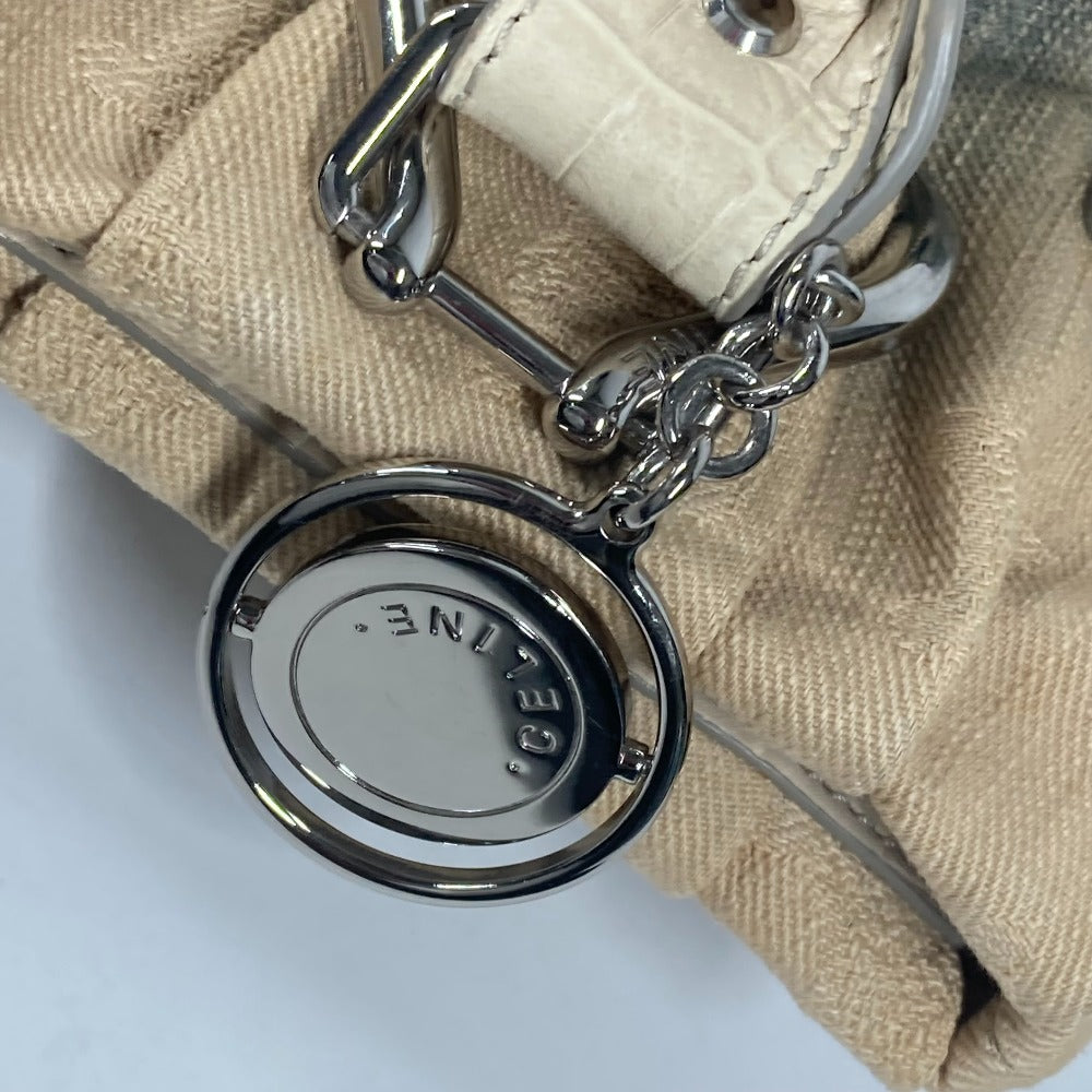 CELINE マカダム ロゴ デニム グラデーション カバン ショルダーバッグ トートバッグ レザー/キャンバス レディース - brandshop-reference