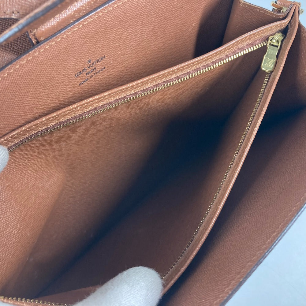 LOUIS VUITTON M51375 Monogram Courcelle Shoulder Bag, Vintage, Crossbody, Monogram Canvas, Brown, Women's