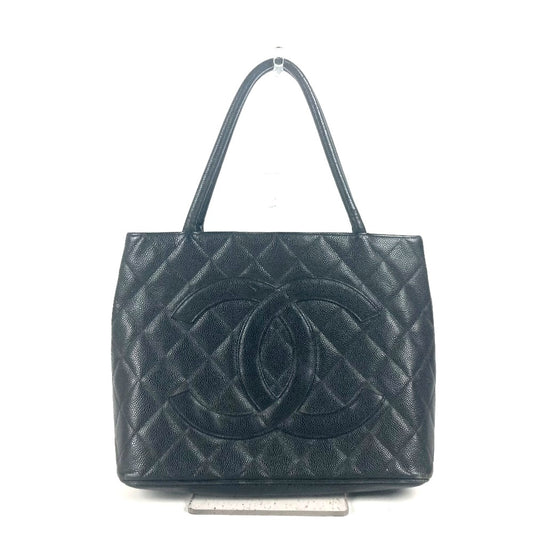 CHANEL A01804 Reissue Tote CC CC Mark Shoulder Bag Tote Bag Caviar Leather Black/GoldHardware Used
