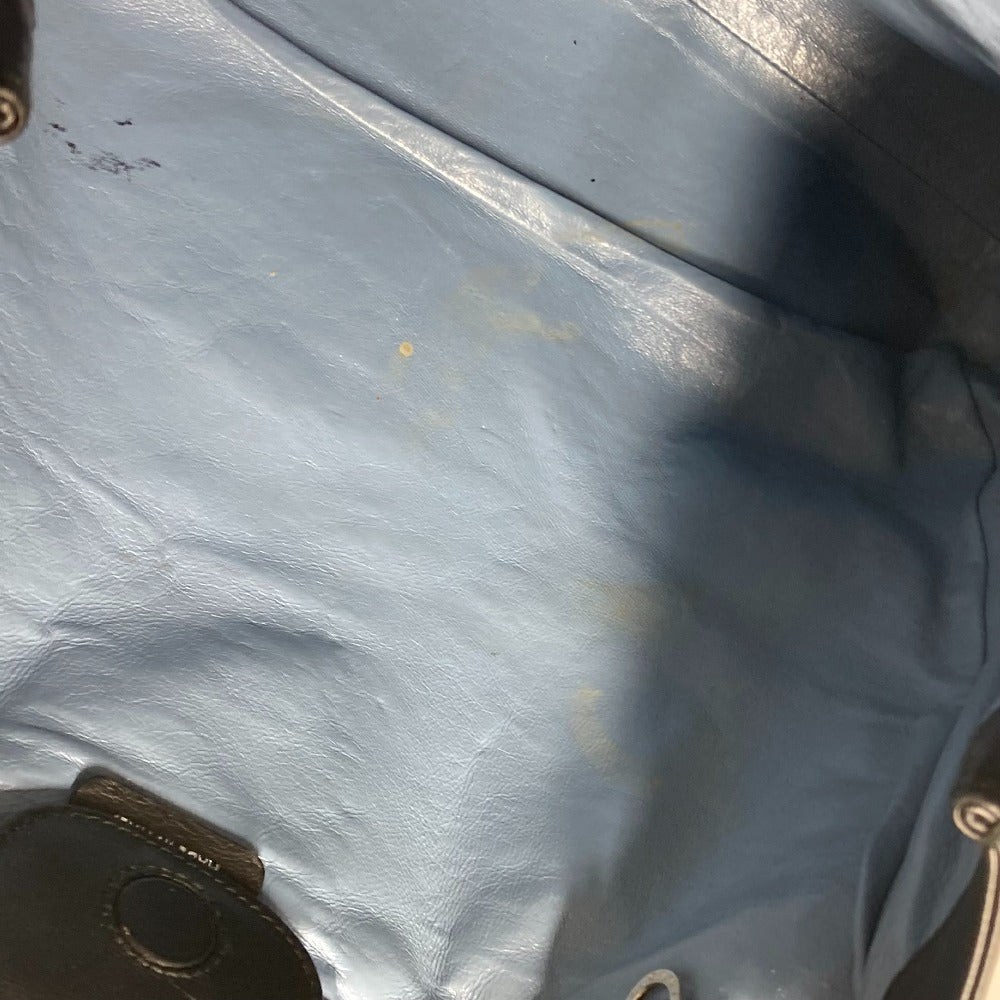 BVLGARI ブルガリブルガリ ロゴ 縦型 ショルダーバッグ 肩掛け カバン ポーチ付き トートバッグ レザー レディース ブラック - brandshop-reference