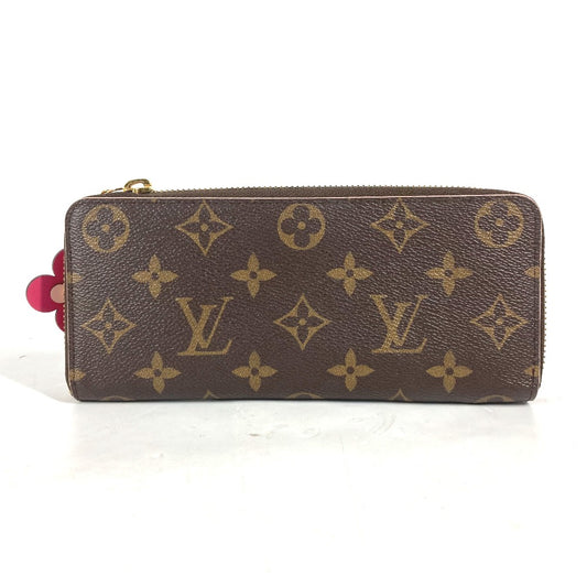 LOUIS VUITTON M64201 モノグラム フラワー ポルトフォイユ クレマンス ロングウォレット ラウンドファスナー 長財布 モノグラムキャンバス レディース ピンク - brandshop-reference