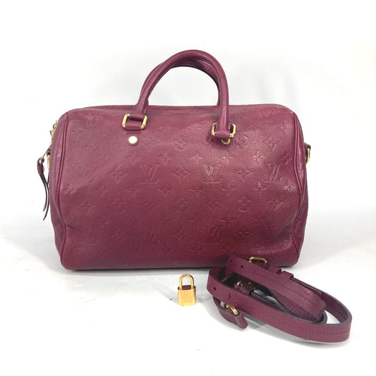 LOUIS VUITTON M40755 モノグラムアンプラント スピーディ・バンドリエール30 カバン ミニボストンバッグ ショルダーバッグ 斜め掛け ショルダーバッグ モノグラムアンプラントレザー レディース オロール ワインレッド - brandshop-reference