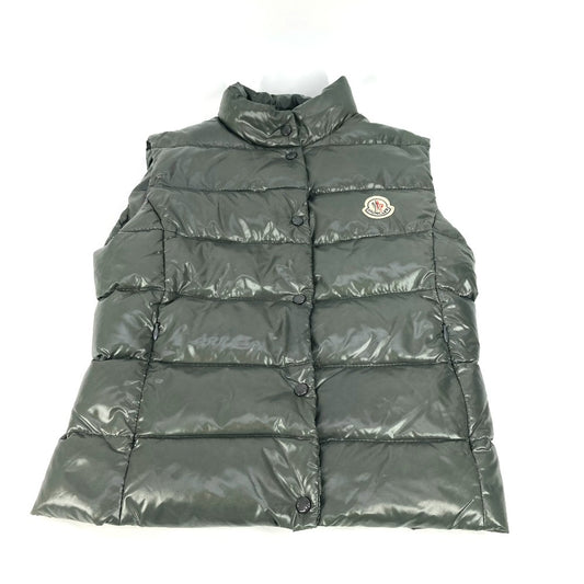 MONCLER ロゴ ワッペン アパレル ダウン ベスト アウター ダウンベスト ナイロン レディース カーキ