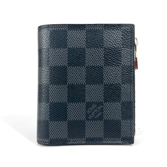 LOUIS VUITTON N64021 ダミエグラフィット ポ ルトフォイユスマート コンパクトウォレット 財布 2つ折り財布 ダミエグラフィットキャンバス ユニセックス ブラック - brandshop-reference