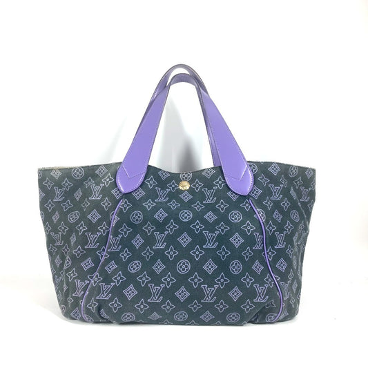 LOUIS VUITTON M95987 Monogram beach line Cabas Ipanema GM Shoulder Tote Bag with Pouch Shoulder Bag Leather/Canvas purple Used