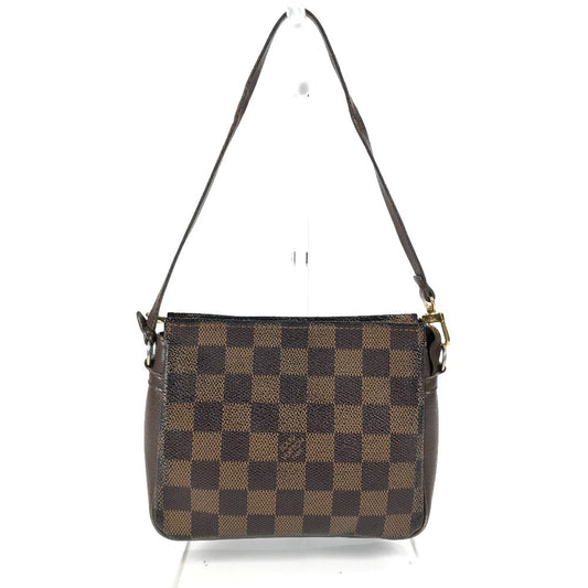 LOUIS VUITTON N51982 다미에 트루스 메이크업 소품 파우치 백 숄더 핸드백 숄더백 다미에 캔버스 여성 에벤 브라운