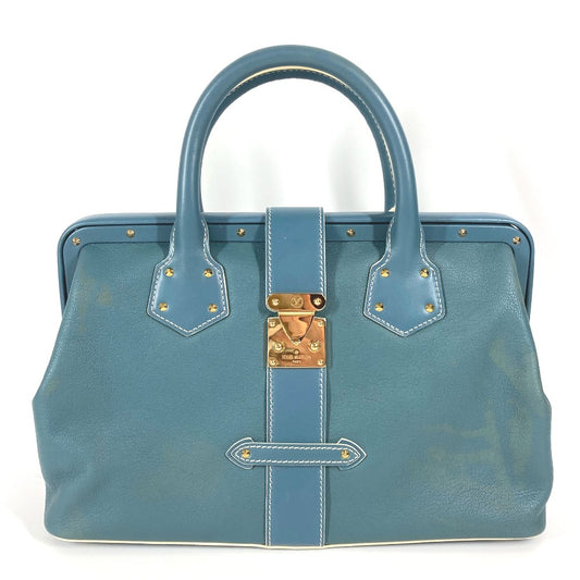LOUIS VUITTON M91807 スハリ アンジェニュー PM カバン トートバッグ スタッズ ハンドバッグ スハリレザー レディース ブルー