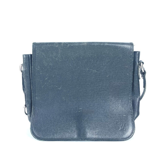 LOUIS VUITTON M32482 タイガ アンドレイ カバン 斜め掛け フラップ ショルダーバッグ タイガレザー ユニセックス アルドワーズ ブラック