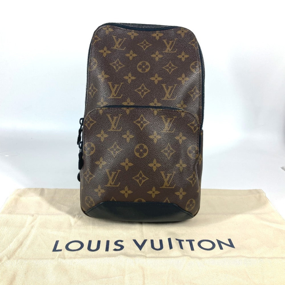 LOUIS VUITTON M45897 モノグラムマカサー アヴェニュースリングバッグ ベルトバッグ クロス ショルダーバッグ ボディバッグ モノグラムマカサーキャンバス ユニセックス ブラウン - brandshop-reference