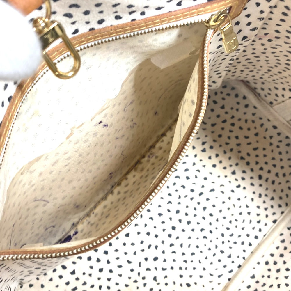 LOUIS VUITTON M40684 Monogram Pumpkin Dot Neverfull MM Bag, Yayoi Kusama Collaboration Tote Bag/Shoulder Bag, Monogram Canvas, Women's, White