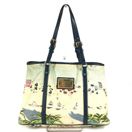 LOUIS VUITTON M93769 アイオール・カバPM エスカル カバン 肩掛け トートバッグ ショルダーバッグ キャンバス レディース ブルー