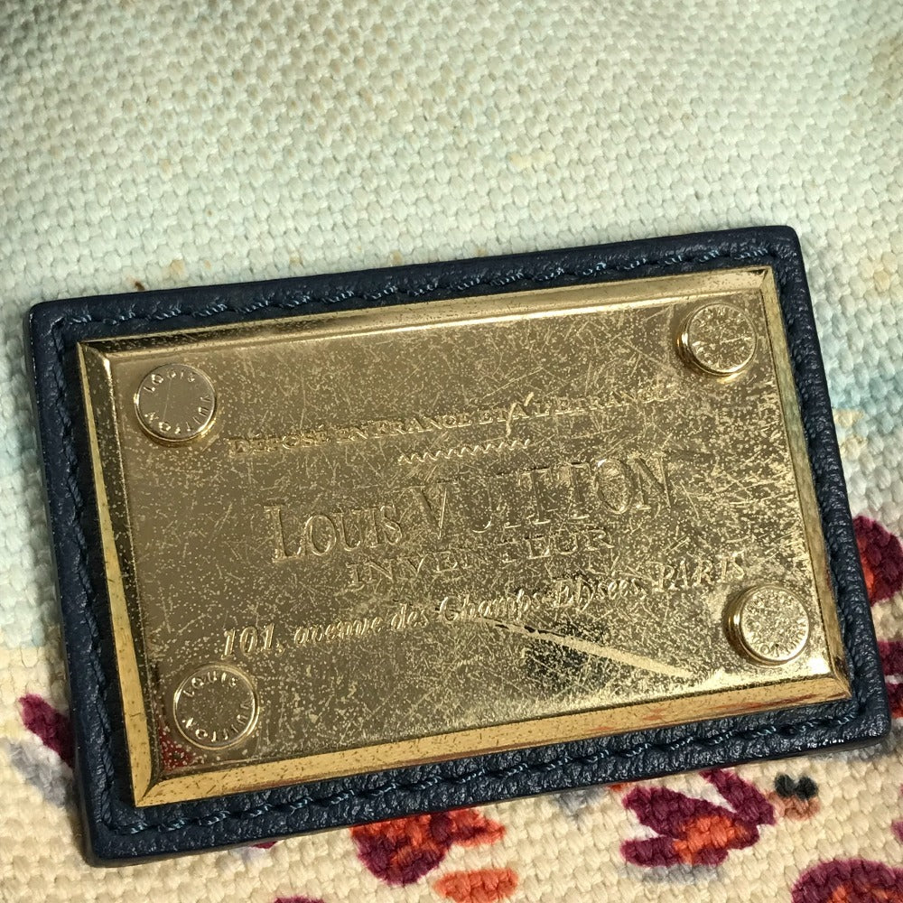 LOUIS VUITTON M93769 アイオール・カバPM エスカル カバン 肩掛け トートバッグ ショルダーバッグ キャンバス レディース ブルー