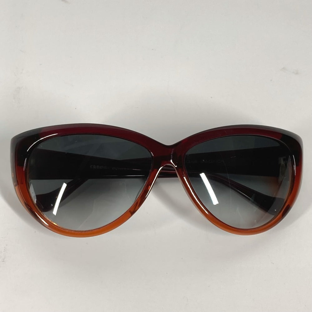 CHROME HEARTS CH ロゴ club sandwich めがね メガネ アイウェア 眼鏡 サングラス プラスチック ユニセックス ブラウン - brandshop-reference