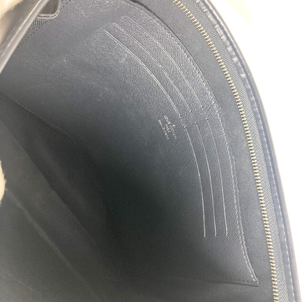 LOUIS VUITTON M66649 モノグラムサバンナ チャップマンブラザーズ ポシェット・ヴォワヤージュ GM ポーチ カバン セカンドバッグ クラッチバッグ レザー ユニセックス ネイビー