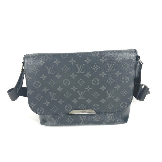 LOUIS VUITTON M40539 モノグラムエクリプス メッセンジャー エクスプローラーMM カバン フラップ 斜め掛け ショルダーバッグ モノグラムエクリプスキャンバス ユニセックス ブラック