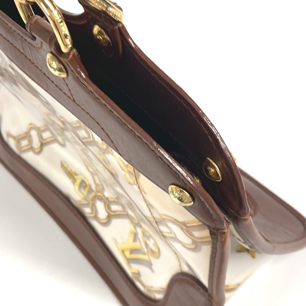 LOUIS VUITTON M95157 モノグラムチャーム カバ カバン ハンドバッグ トートバッグ ショルダーバッグ ビニール/レザー レディース ブラウン - brandshop-reference