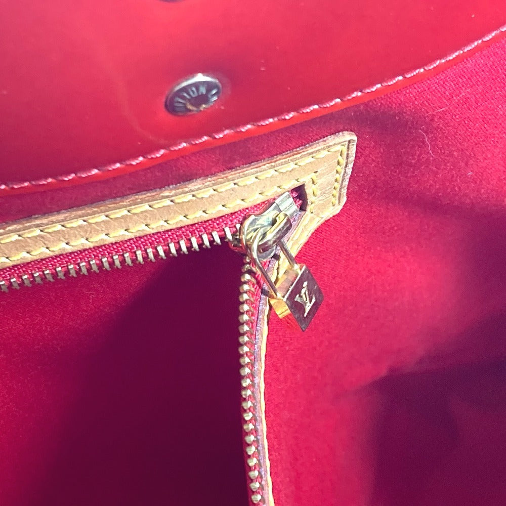 LOUIS VUITTON M91084 モノグラムヴェルニ リードGM カバン トートバッグ 肩掛け ショルダーバッグ モノグラムヴェルニキャンバス レディース ルージュ レッド