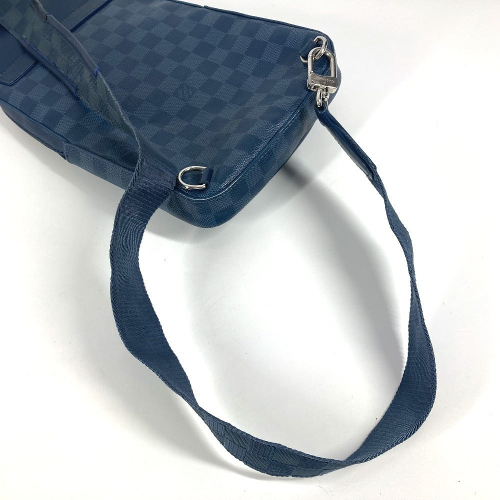 LOUIS VUITTON N40439 Damier Squared Avenue Sling Bag, Belt Bag, Shoulder Bag, Crossbody Bag, Damier Graphite Canvas, Unisex, Navy