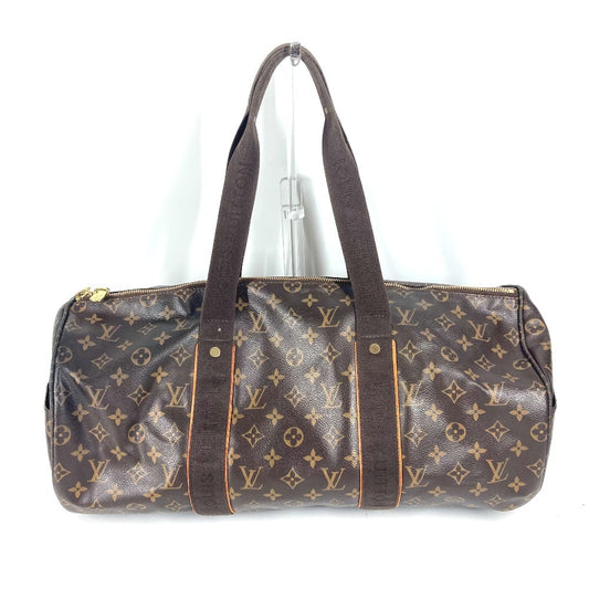 Louis Vuitton M97036 Monogram Sporty Bobur Sports Bag Bag bahu beg beg tangan boston beg monogram kanvas uniseks coklat
