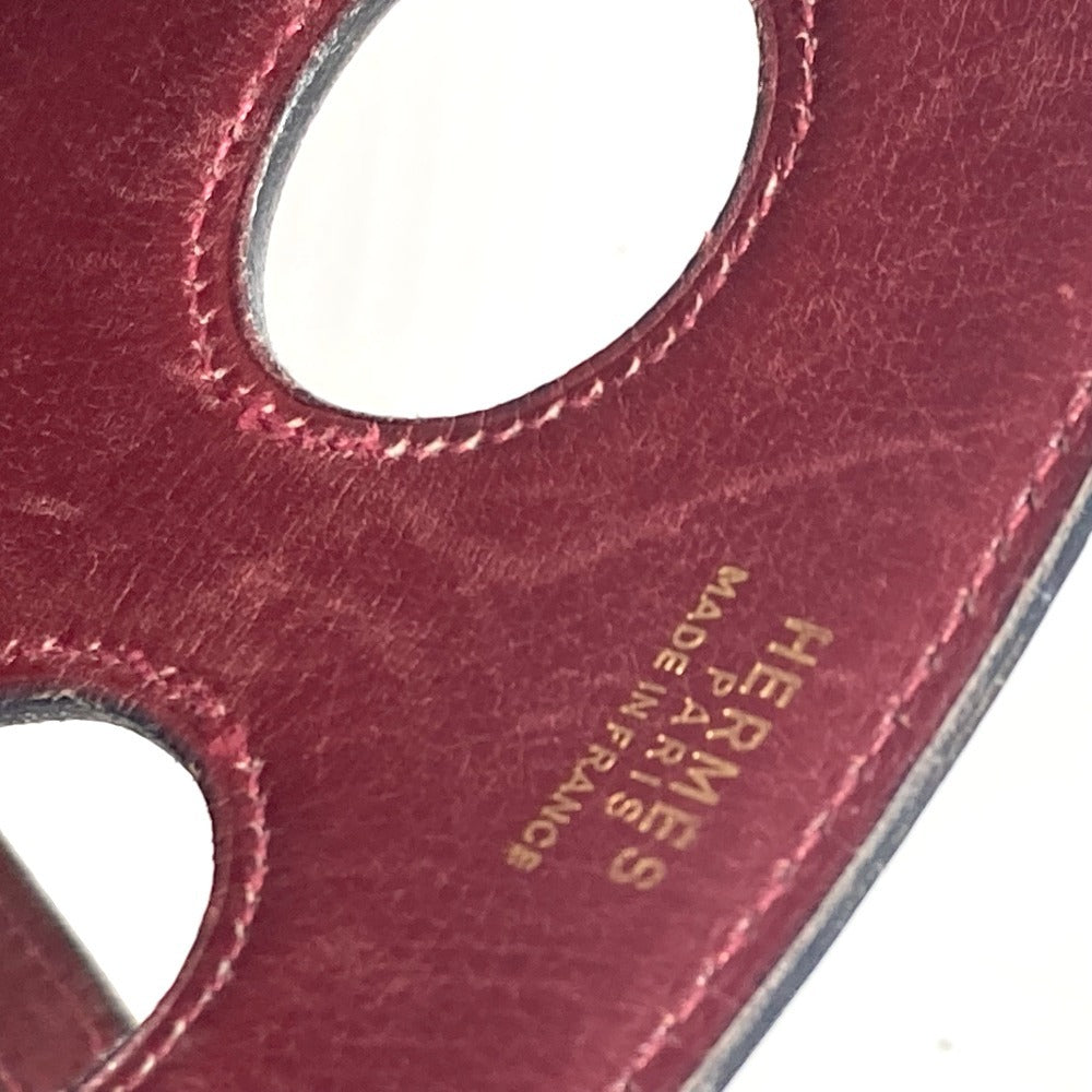 HERMES ヴィンテージ アリックス カバン 斜め掛け ショルダーバッグ レザー レディース ボルドー系 - brandshop-reference