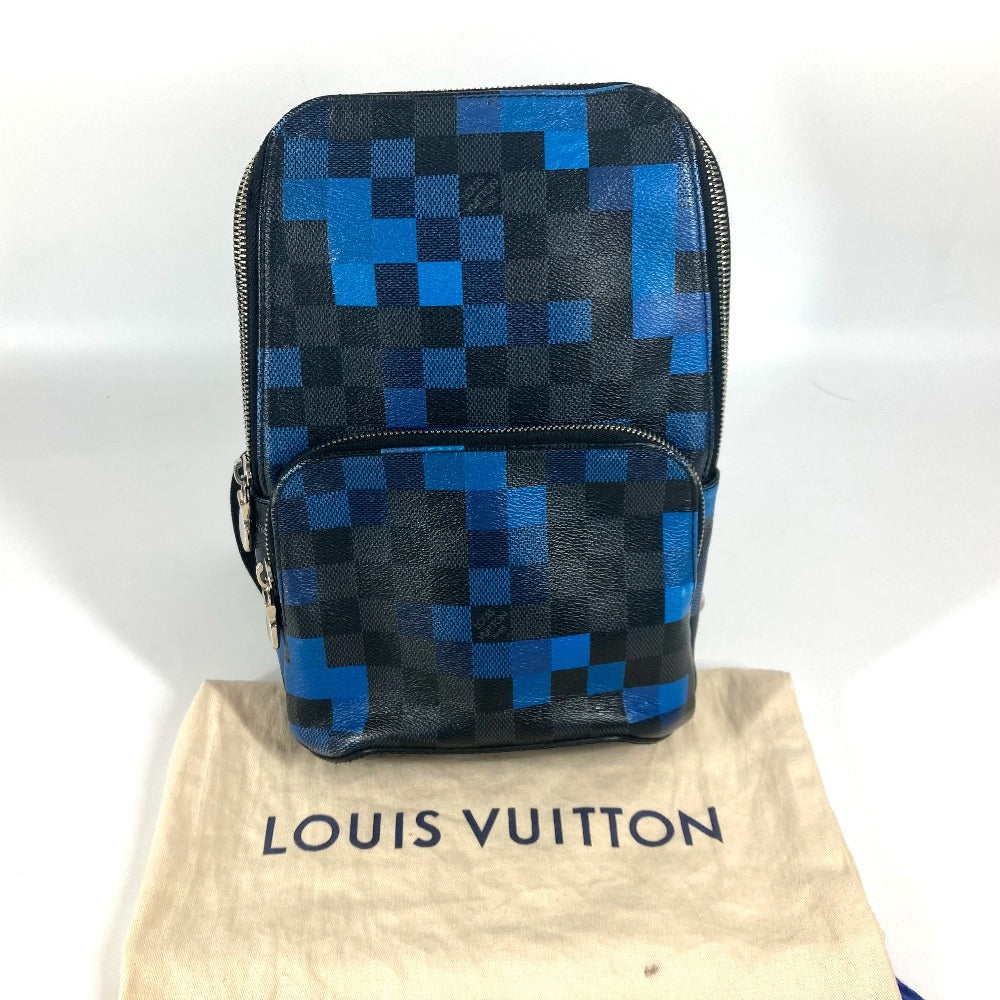 LOUIS VUITTON N40067 ダミエグラフィットピクセル アヴェニュースリングバッグ カバン クロス ショルダーバッグ ボディバッグ ダミエグラフィットキャンバス ユニセックス ブルー - brandshop-reference