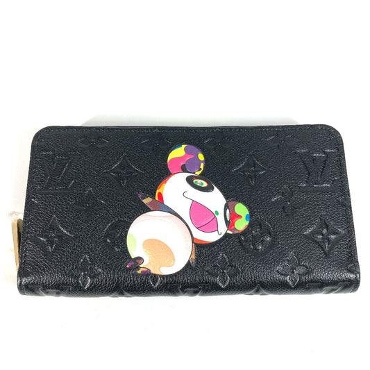 LOUIS VUITTON M14160 日本限定 LV × TM モノグラムアンプラント ジッピー・ウォレット 村上隆 パンダ ラウンドファスナー 長財布 モノグラムアンプラントレザー ユニセックス ノワール ブラック - brandshop-reference