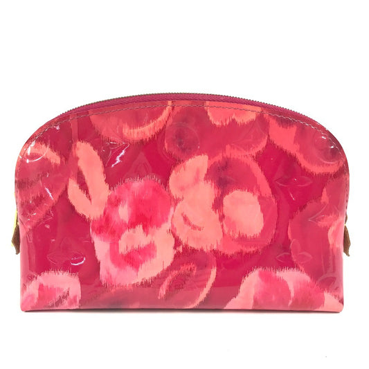 LOUIS VUITTON M90045 モノグラムヴェルニ ポシェット・コスメティック・イカットフラワー コスメポーチ ポーチ 化粧ポーチ モノグラムヴェルニキャンバス レディース ピンク