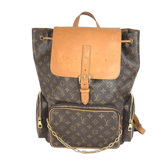 LOUIS VUITTON M44658 モノグラム トリオバックパック カバン ヴァージルアブロー チェーン リュックサック モノグラムキャンバス ユニセックス ブラウン