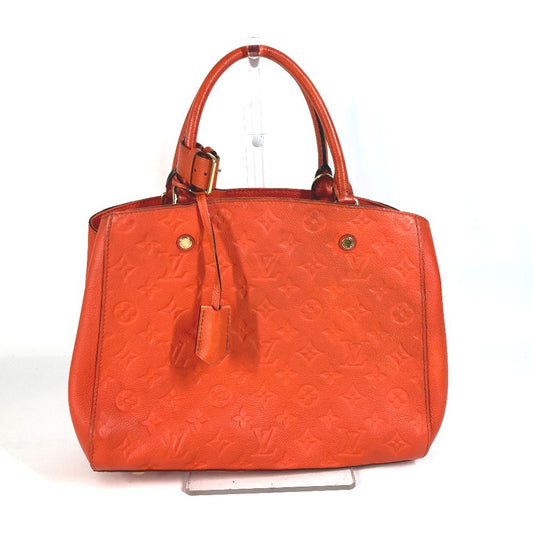 LOUIS VUITTON M50093 モノグラムアンプラント モンテーニュBB トートバッグ カバン 2WAYバッグ ショルダーバッグ 斜め掛け ハンドバッグ モノグラムアンプラントレザー レディース アプリコット オレンジ