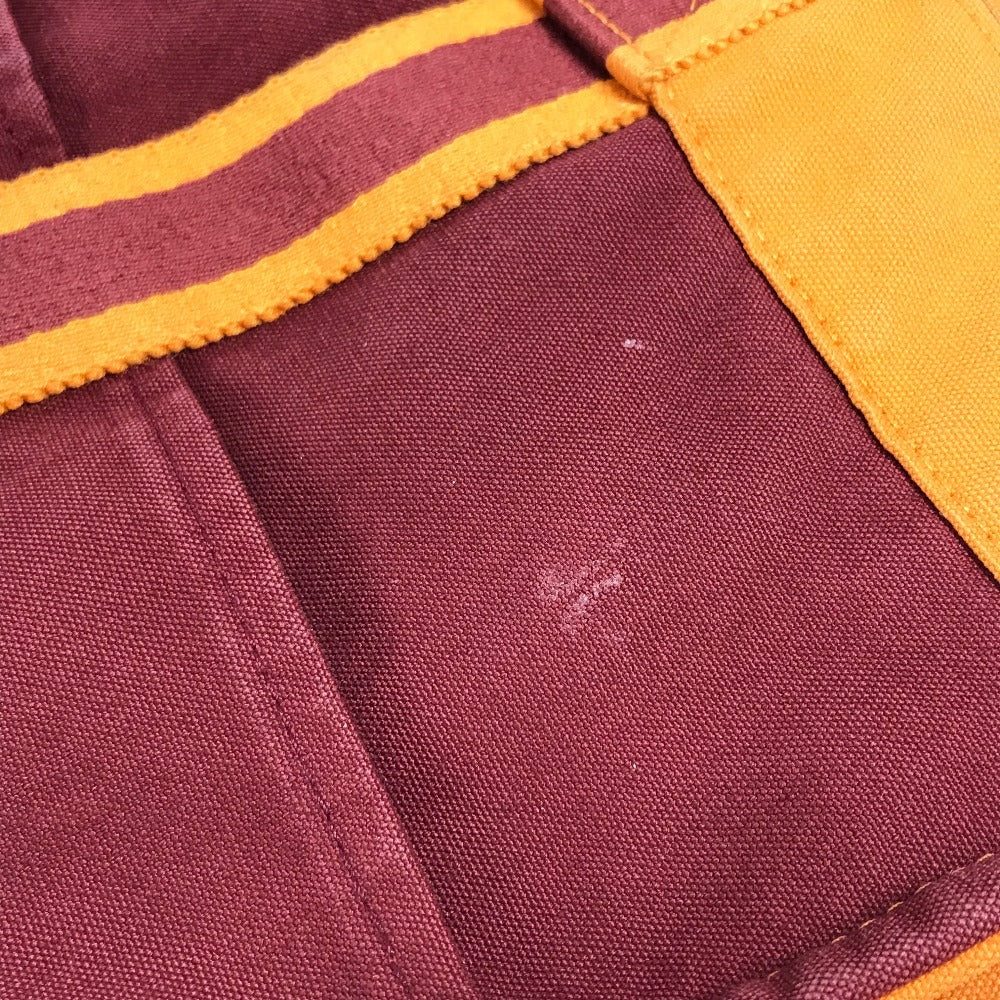 HERMES French Festival Hawaii 2002 Bicolor Fool Toe MM Fool Toe MM Bag Tote Bag Handbag Cotton Ladies Orange