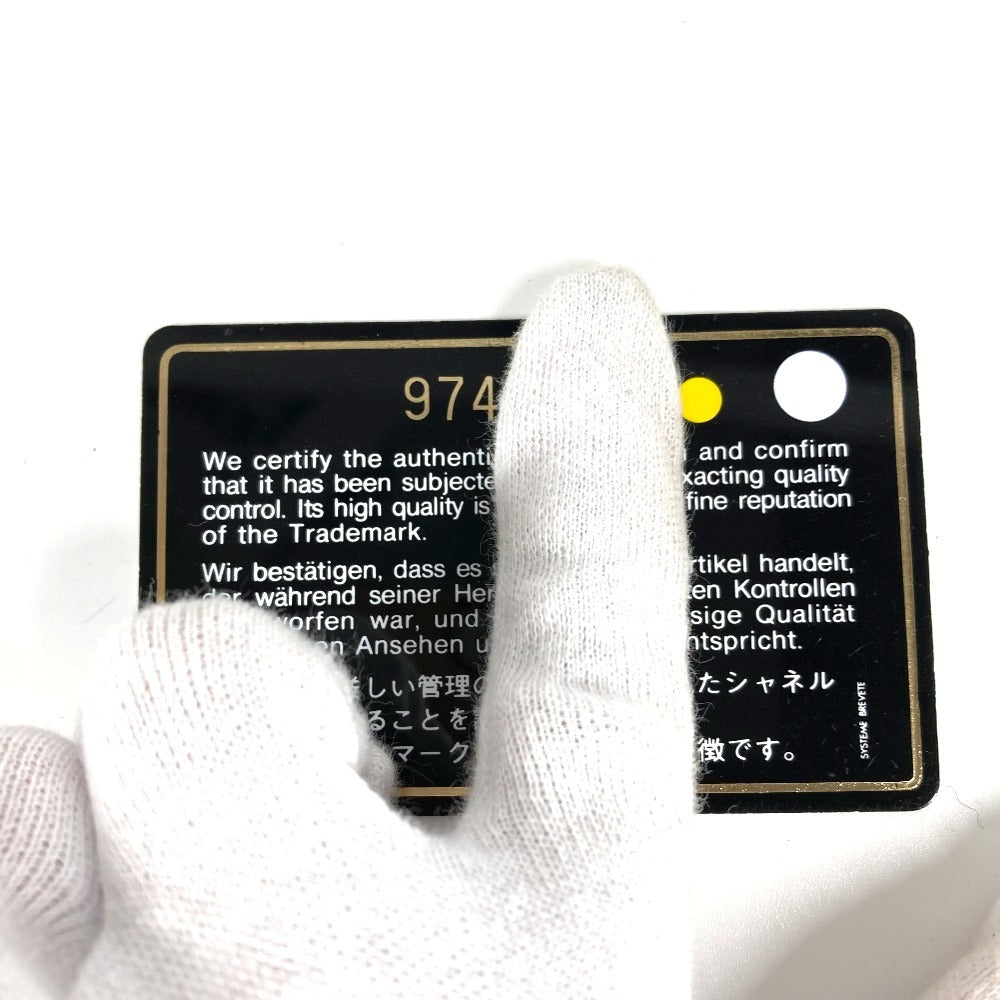 CHANEL Cambon Line CC Coco Mark Logo Compact Wallet Bifold Wallet Leather Women's Black