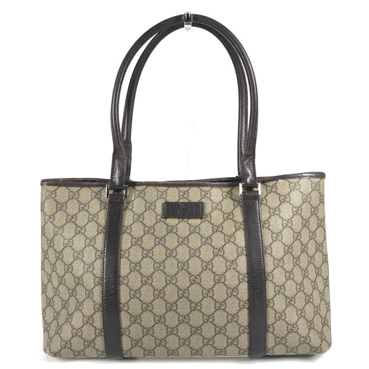 GUCCI 114595 Monogram GG Supreme Bag Tote Bag Shoulder Bag GG Supreme Canvas Unisex Beige