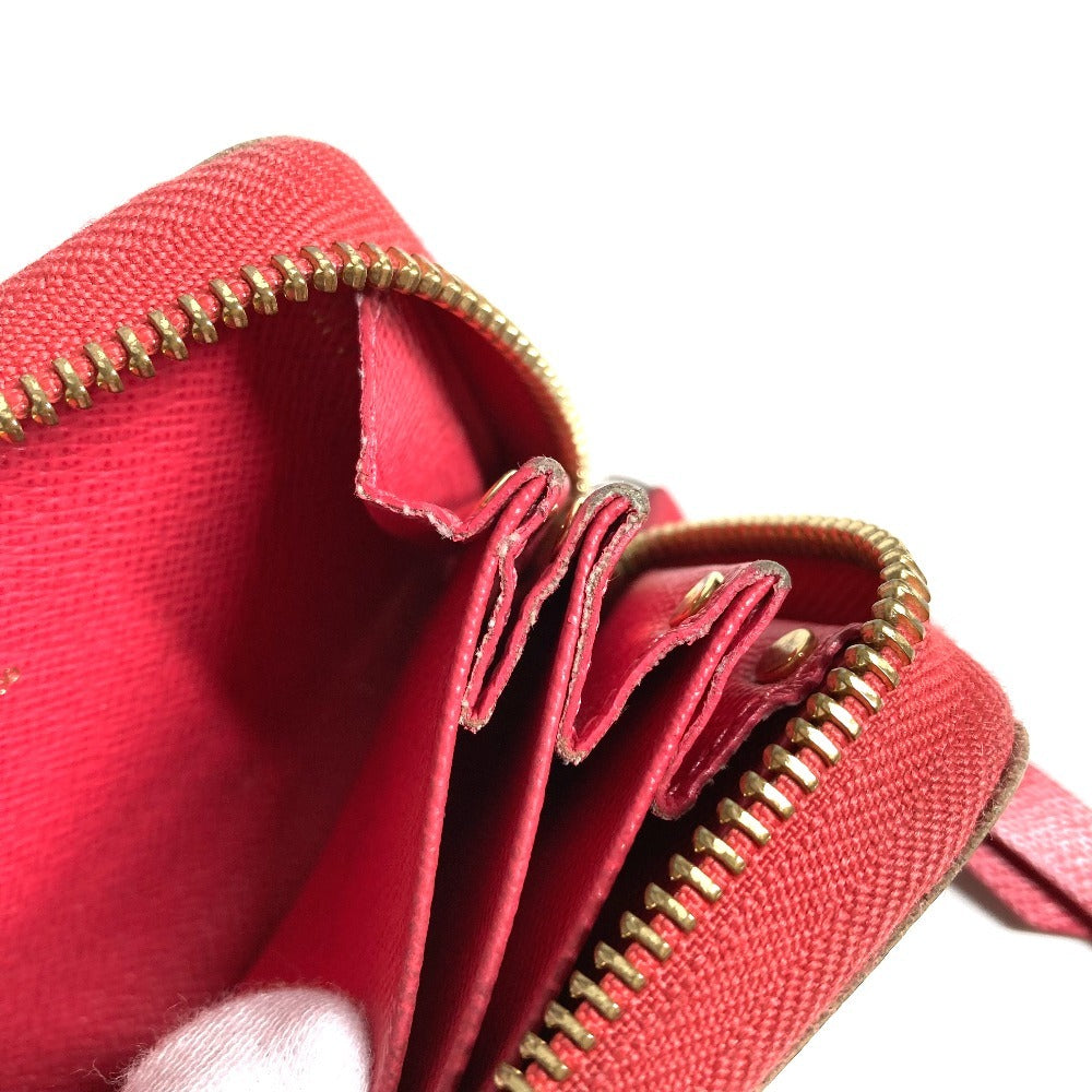 LOUIS VUITTON M61540 Monogram Multicult Business Card Holder Pass Case Coin Purse Coin Case Round Zipper Card Case Monogram Canvas Unisex Poppy Petal Brown